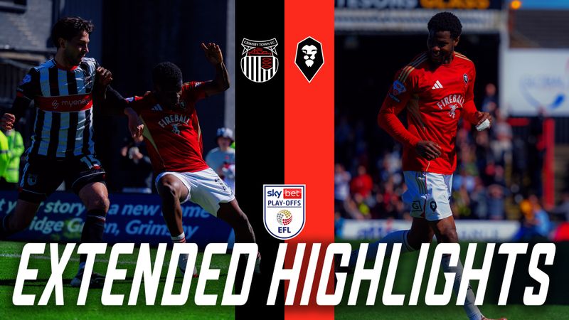 FIRST LEG LEAD 🤩 | Grimsby Town 1-2 Salford City | Extended Highlights