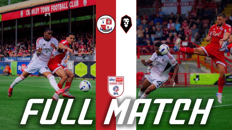 FULL MATCH ⚽️ | Crawley Town 0-0 Salford City