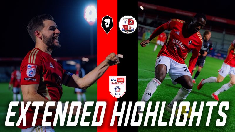 UNREAL DRAMA AT THE PENINSULA 🤯 | Salford City 4-3 Crawley Town | Extended Highlights