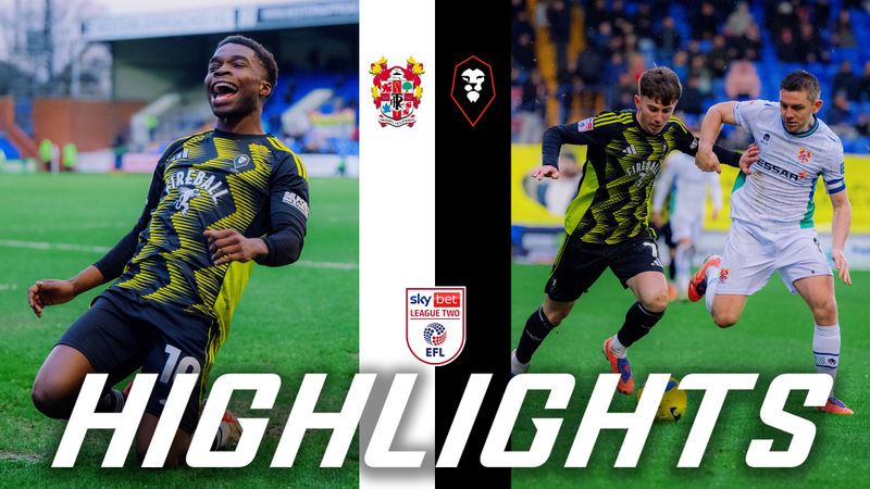 BACK TO WINNING WAYS 🫡 | Tranmere Rovers 0-2 Salford City | League Two Highlights