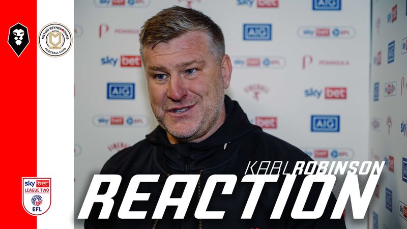 "Six huge finals to go" 🗣️ | Karl Robinson after a huge win against MK Dons