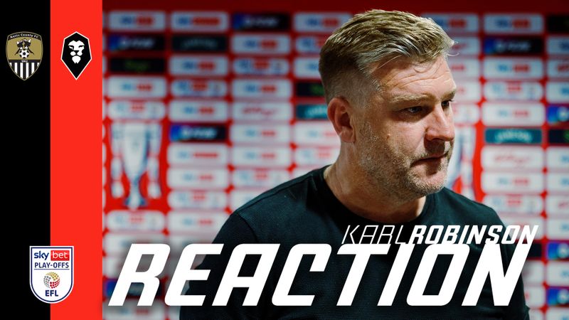 "It hurts everybody in there" 🗣️ | Karl Robinson after Play-Off Final defeat.