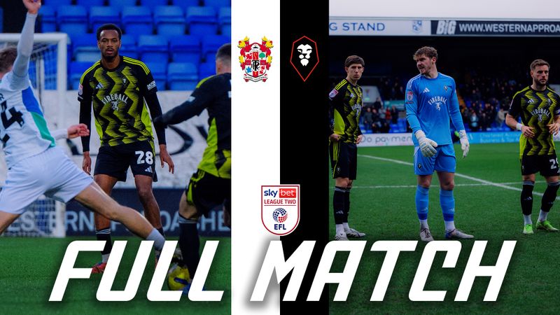 FULL MATCH ⚽️ | Tranmere Rovers 0-2 Salford City