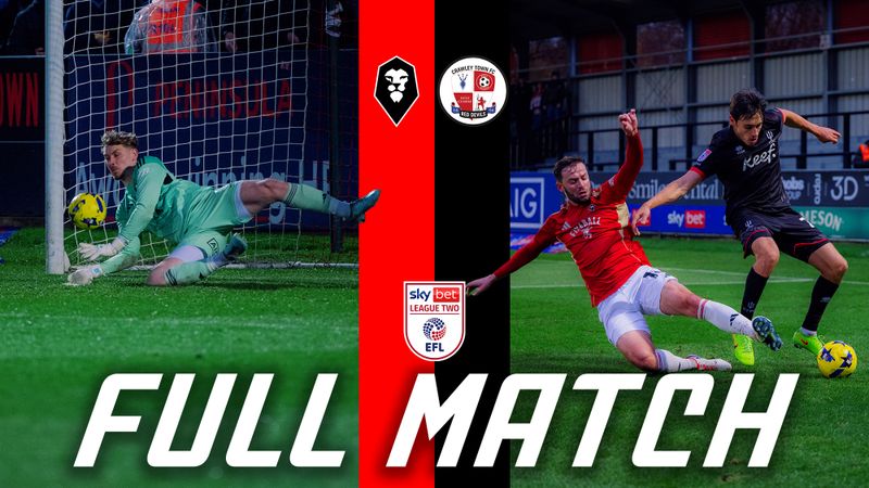 FULL MATCH ⚽️ | Salford City 4-3 Crawley Town