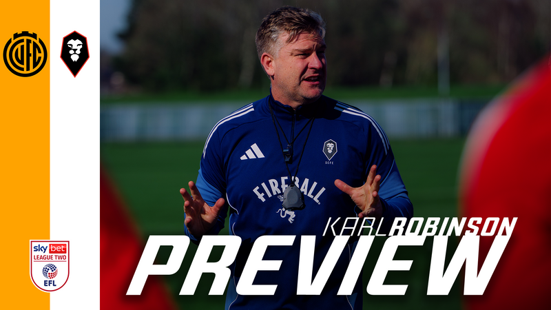 "A bit of a loosener, very light hearted" | Karl Robinson on Cambridge preparations