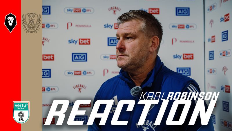 "We know it wasn't good enough" 🗣️ | Karl Robinson after Vertu Trophy defeat