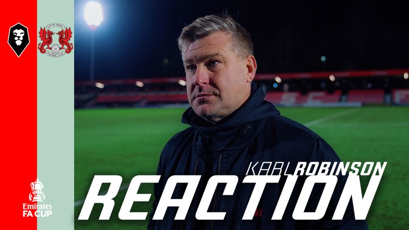 "I'm happy for the players, I'm happy for the fans" 😁 | Karl Robinson after great FA Cup win!