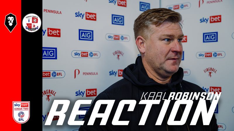 "It was a fantastic game of football" 😁 | Karl Robinson on dramatic Crawley win!