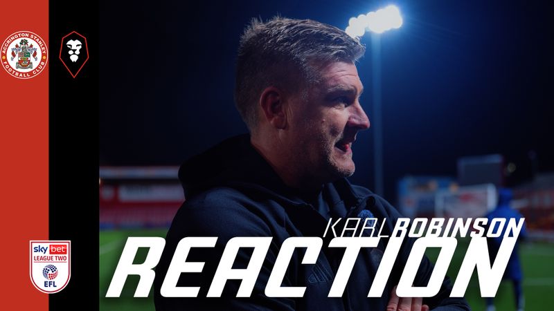 "We didn't take our opportunities" 🗣️ | Karl Robinson after defeat at Accrington Stanley
